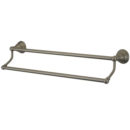 Kingston Brass Royale 24" Dual Towel Bar, Brushed Nickel BA5563SN